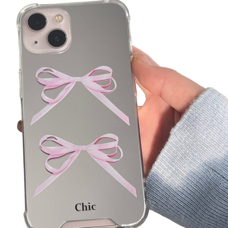 Y2k Pink Ribbon iPhone Case