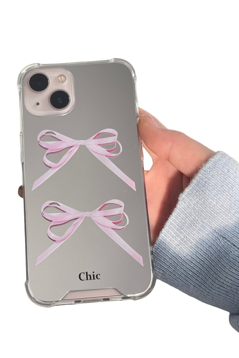 Y2k Pink Ribbon iPhone Case