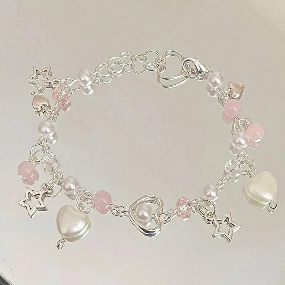 Y2k Pink Star Pastel Fairy Bracelet