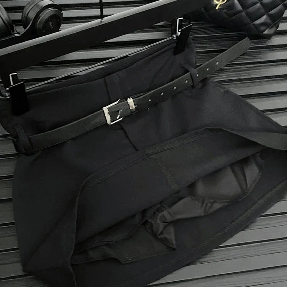 Y2k Pinstripe Power Blazer and Skirt Set