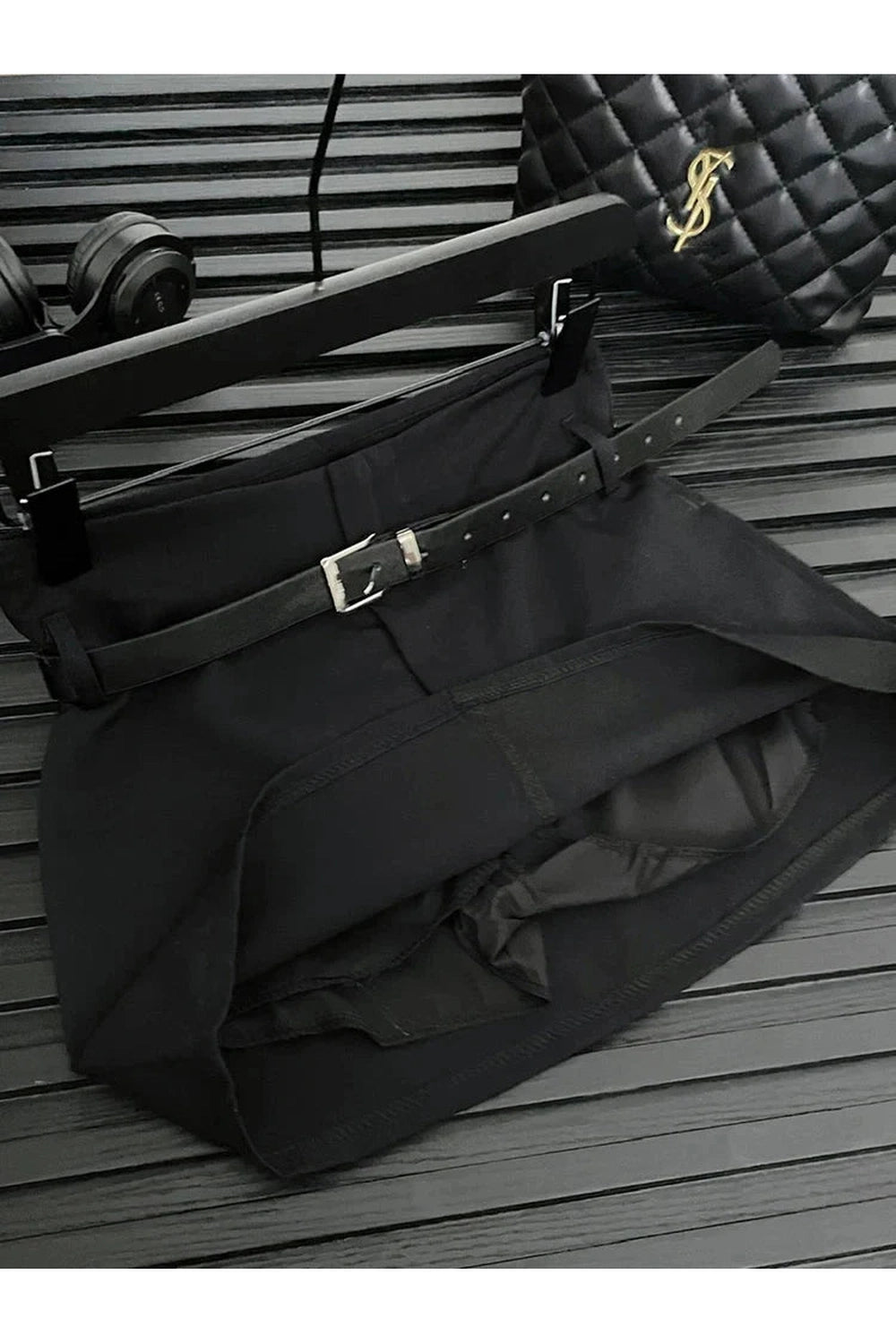 Y2k Pinstripe Power Blazer and Skirt Set