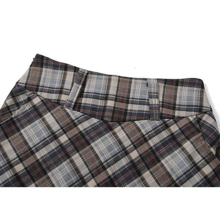 Y2k Plaid Harajuku Mini Skirt