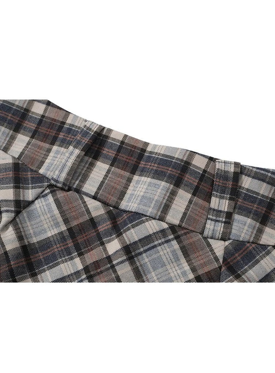 Y2k Plaid Harajuku Mini Skirt