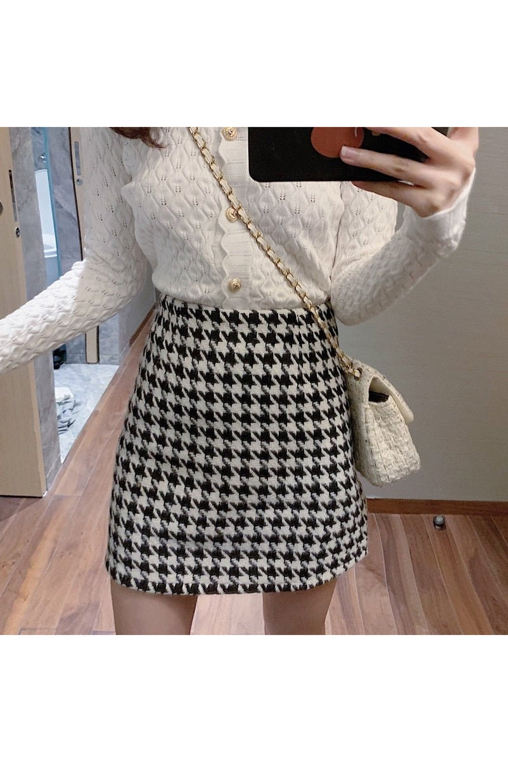 Y2k Plaid High Waist Retro Skirt