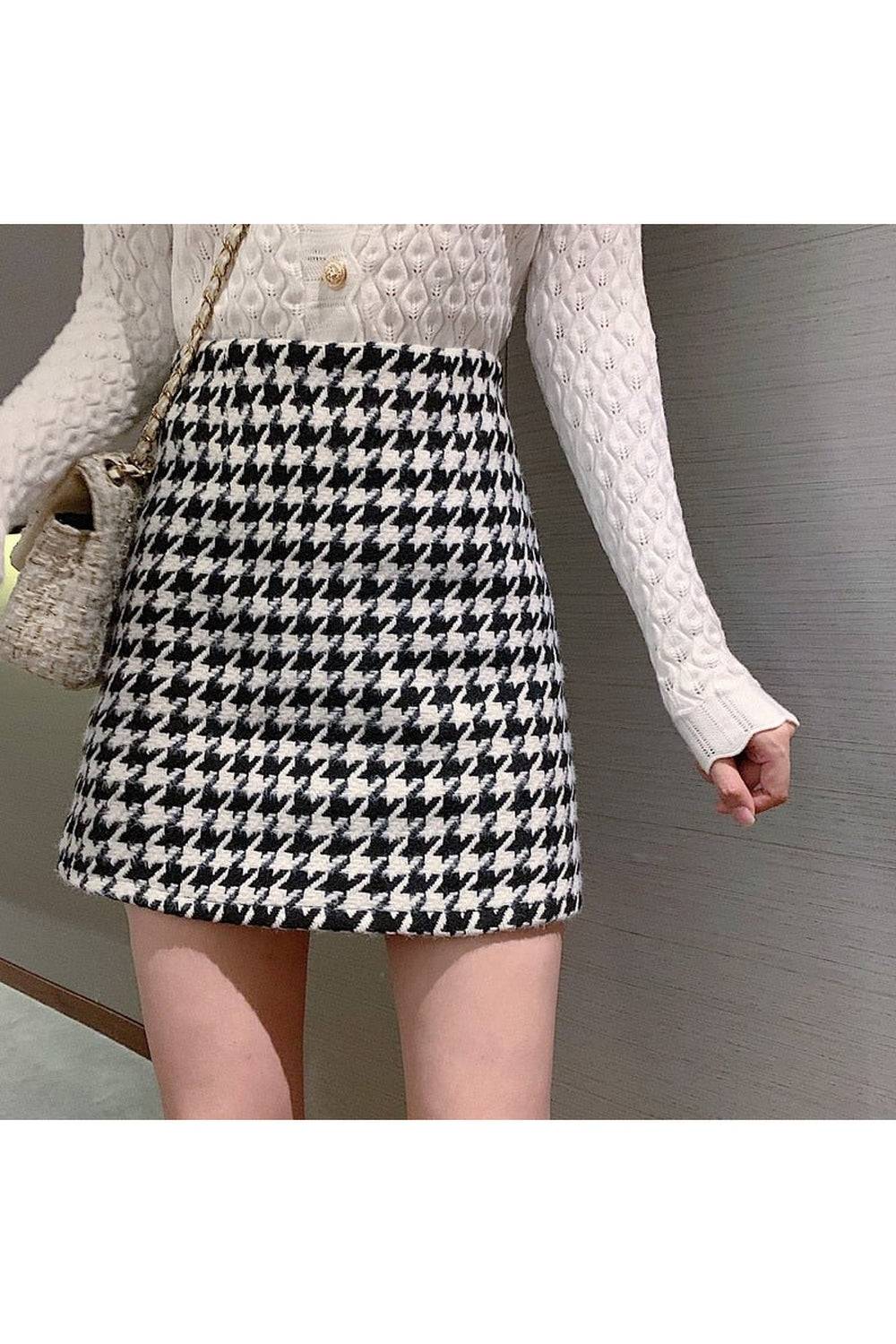 Y2k Plaid High Waist Retro Skirt