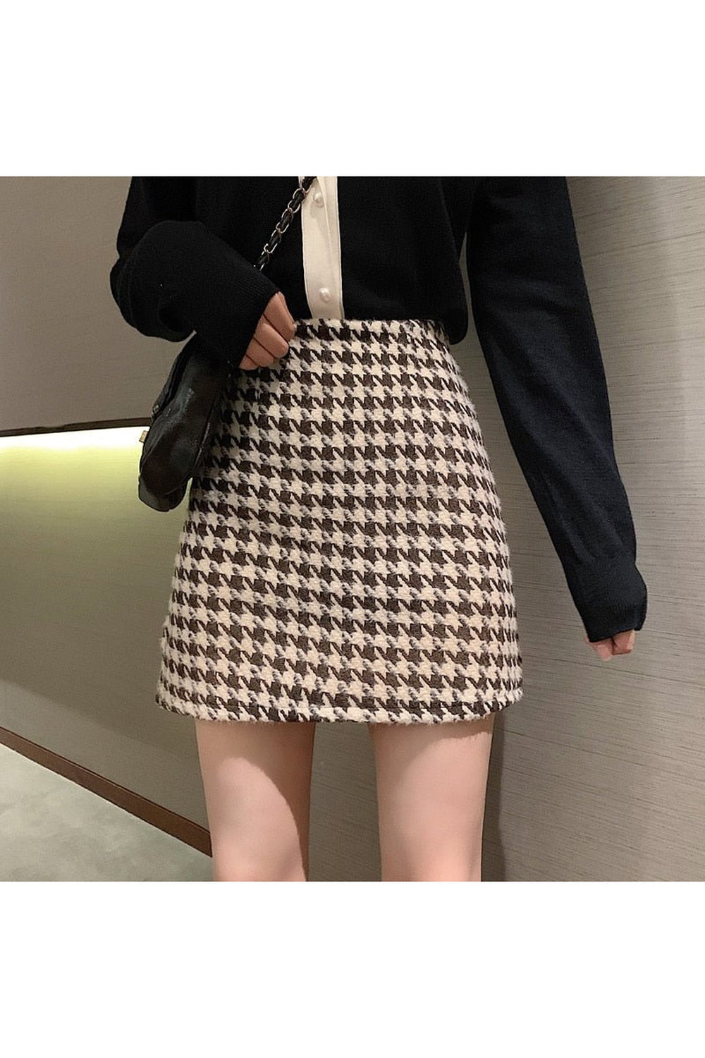 Y2k Plaid High Waist Retro Skirt