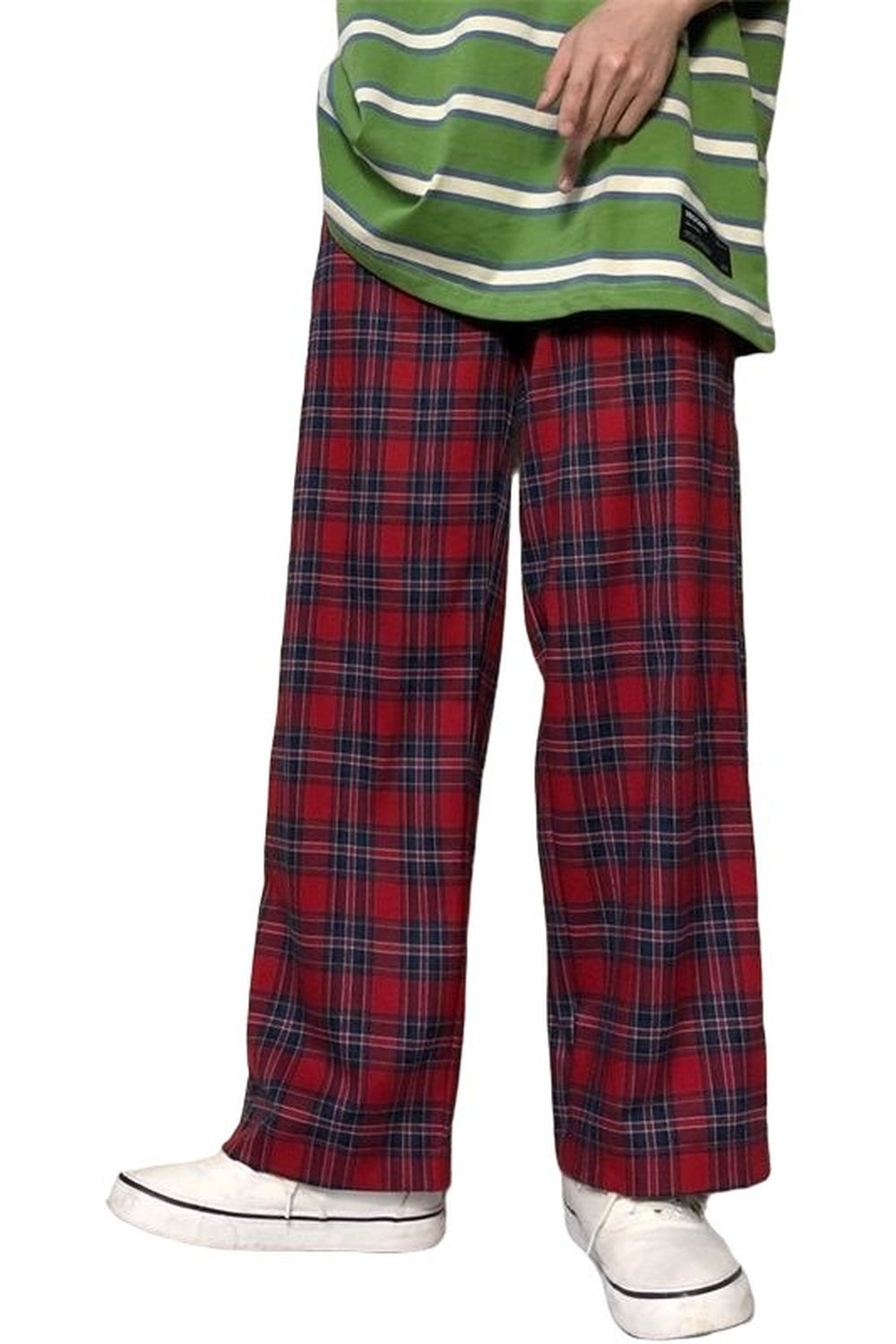 Y2k Plaid Oversized Wide Leg Pants