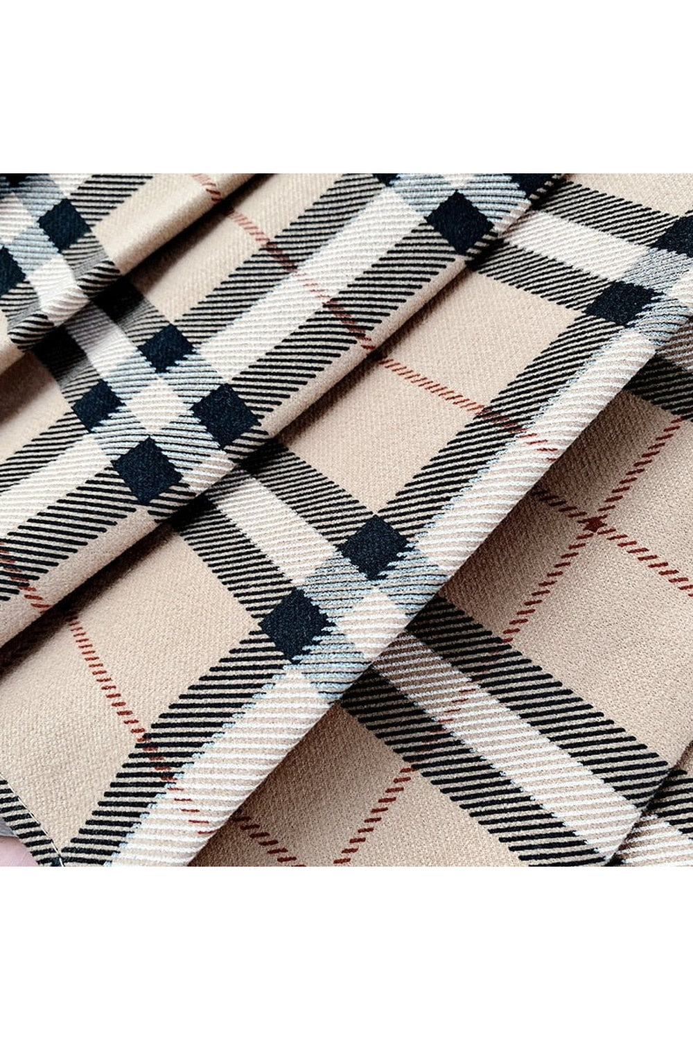 Y2k Plaid Pleated Mini Skirt