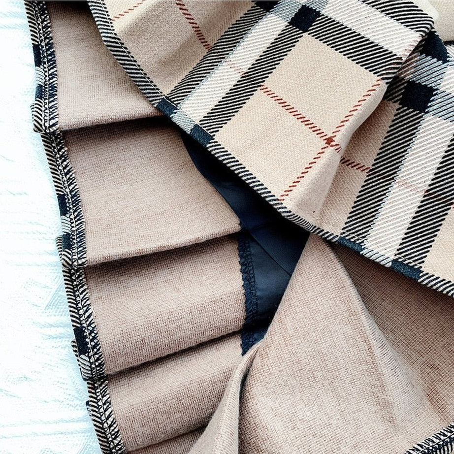 Y2k Plaid Pleated Mini Skirt