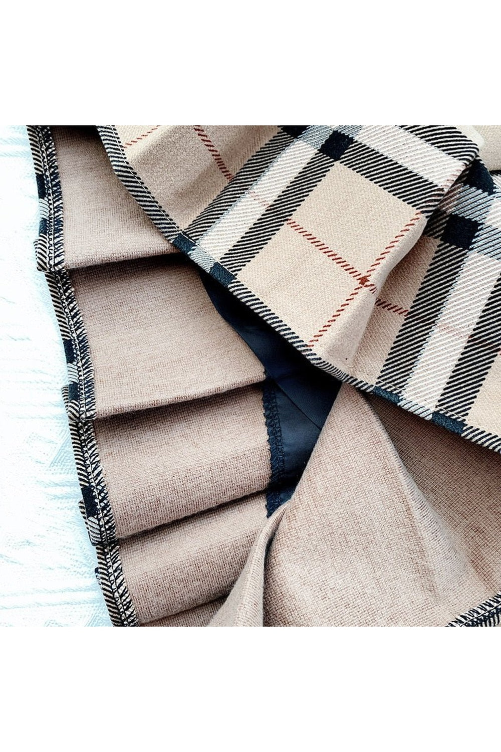 Y2k Plaid Pleated Mini Skirt