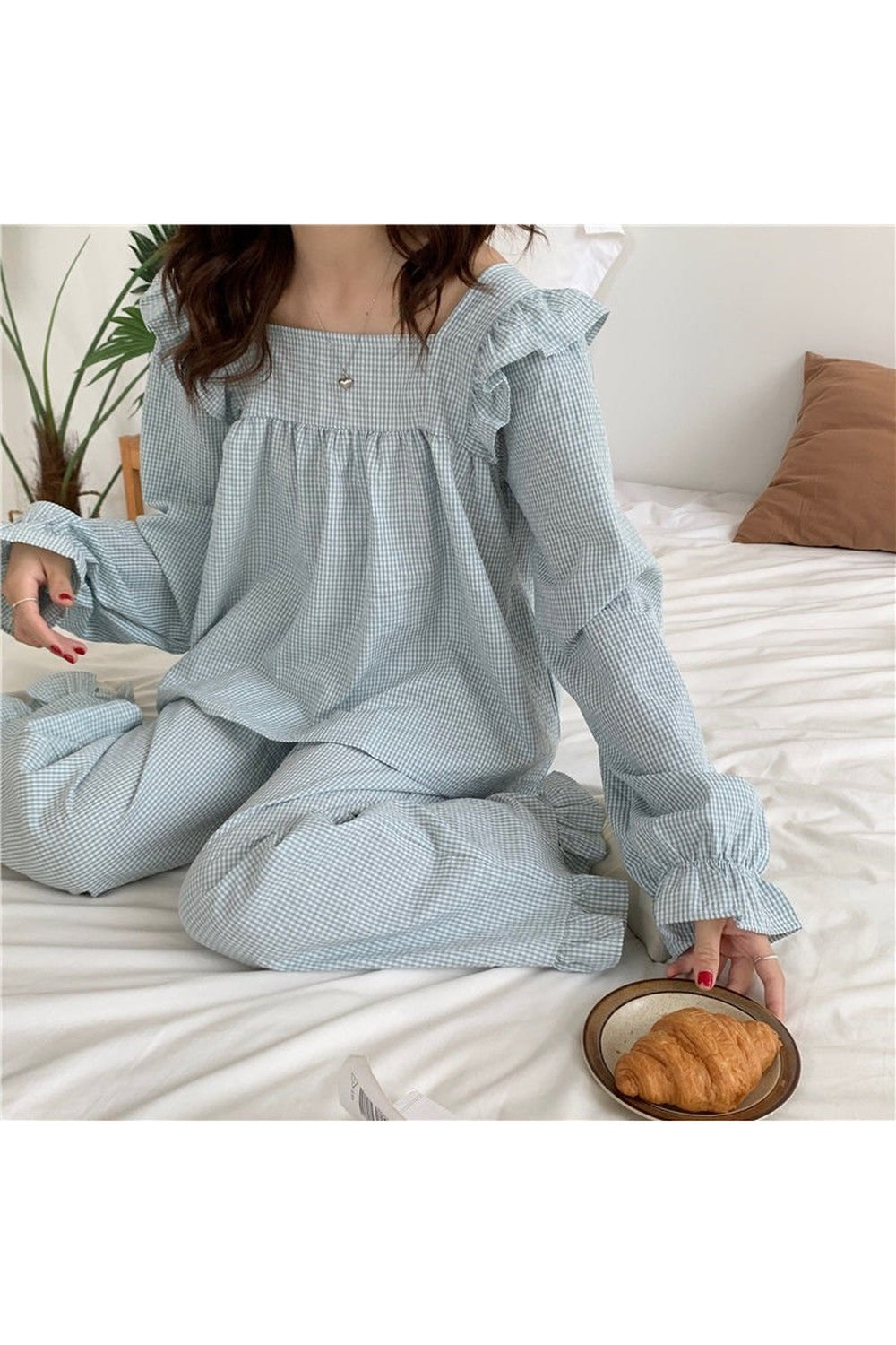 Y2k Plaid Softie Pajama Set