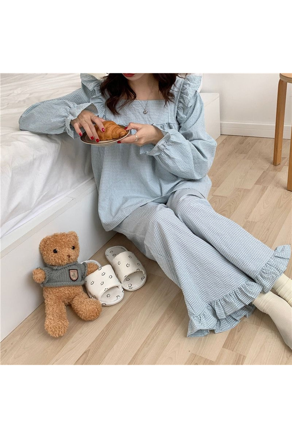 Y2k Plaid Softie Pajama Set