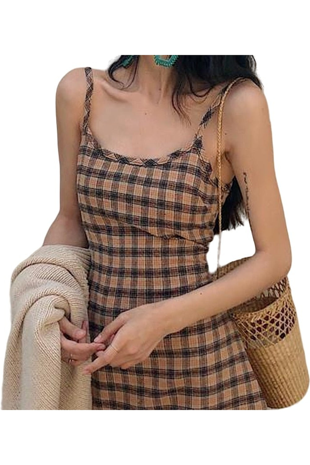 Y2k Plaid Vintage Retro Dress