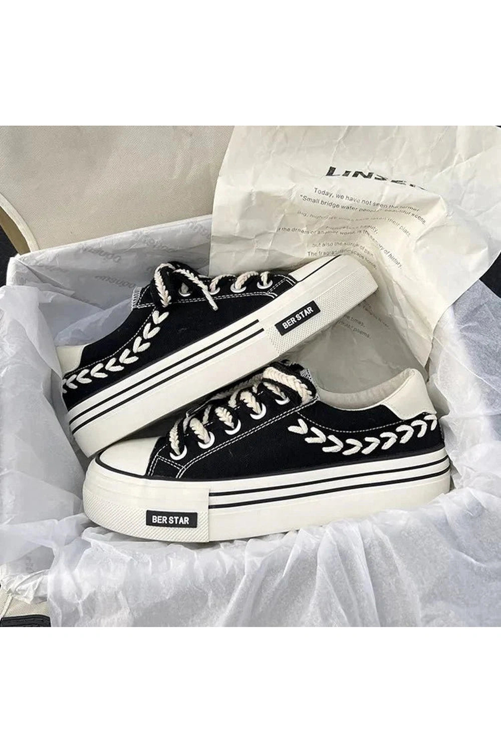 Y2k Platform Chunky Canvas Sneakers