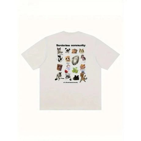 Playful Pet Print T - Shirt - T - Shirts