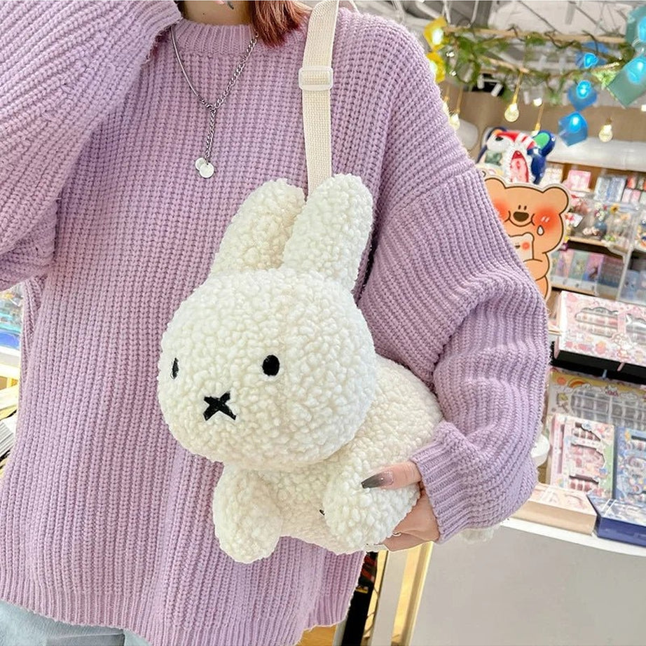 Y2k Plush Bunny Shoulder Bag