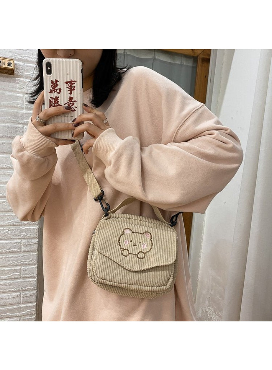 Y2k Preppy Aesthetic Zipper Bag