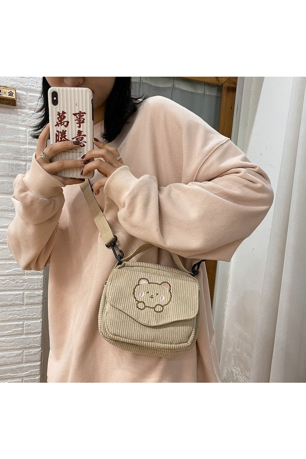 Y2k Preppy Aesthetic Zipper Bag