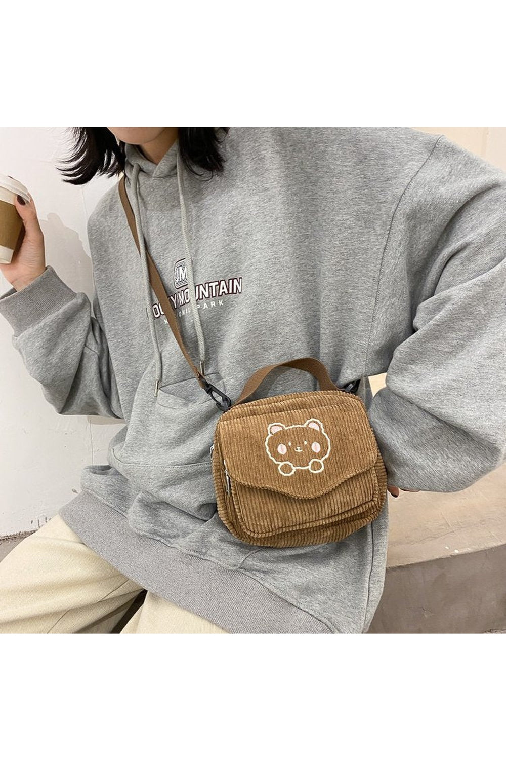 Y2k Preppy Aesthetic Zipper Bag