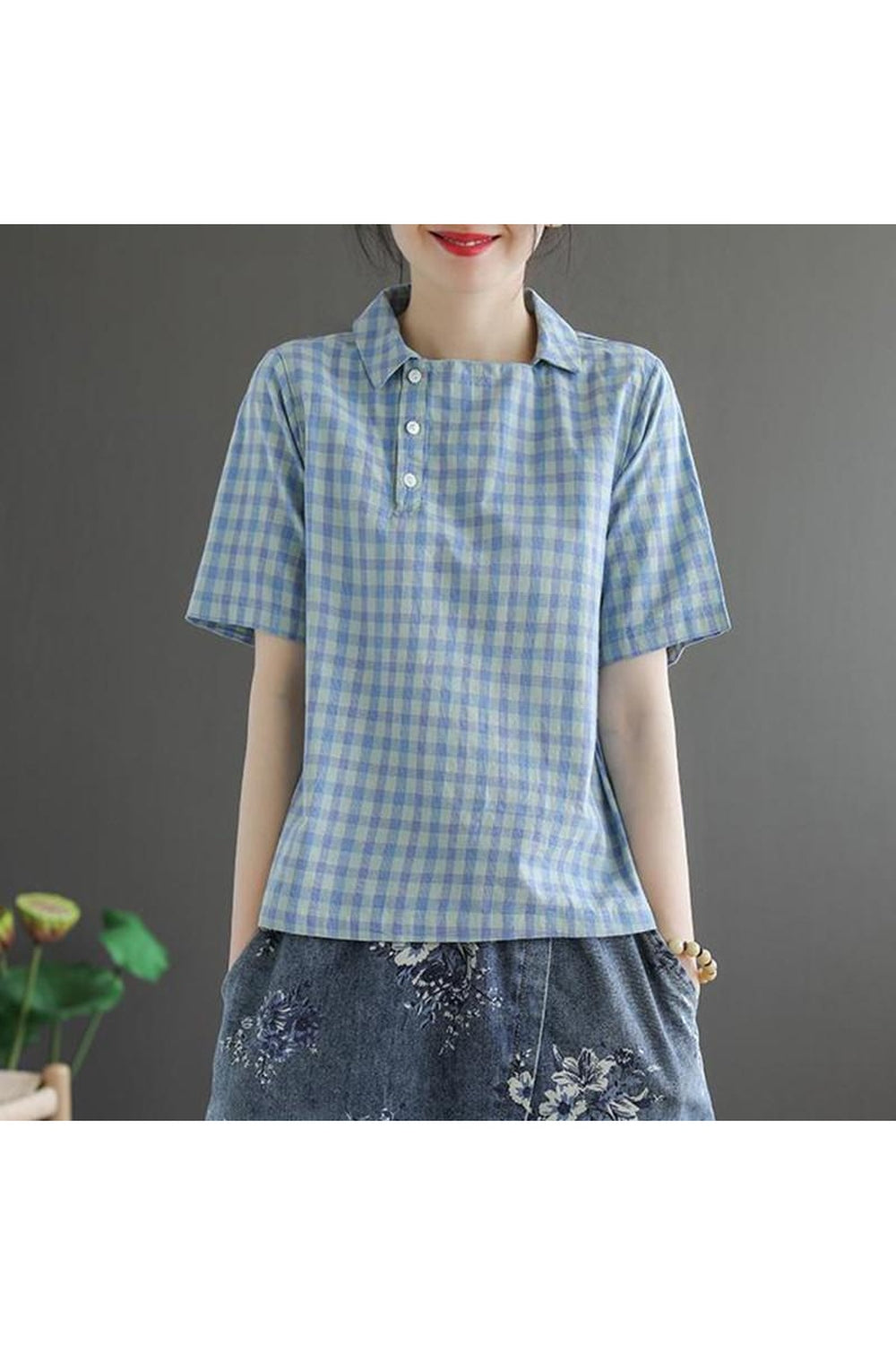 Y2k Preppy Casual Blouses Shirt