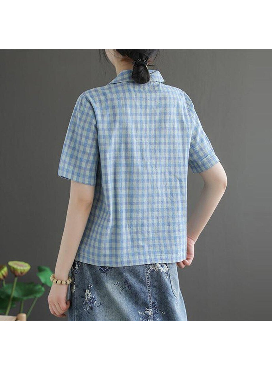 Y2k Preppy Casual Blouses Shirt