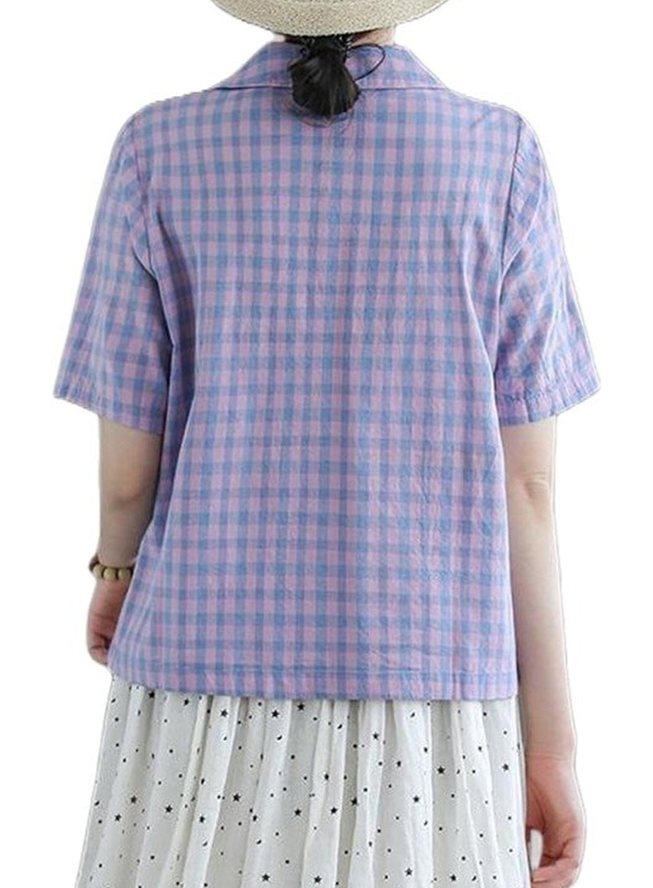 Y2k Preppy Casual Blouses Shirt