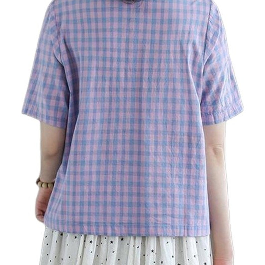 Y2k Preppy Casual Blouses Shirt