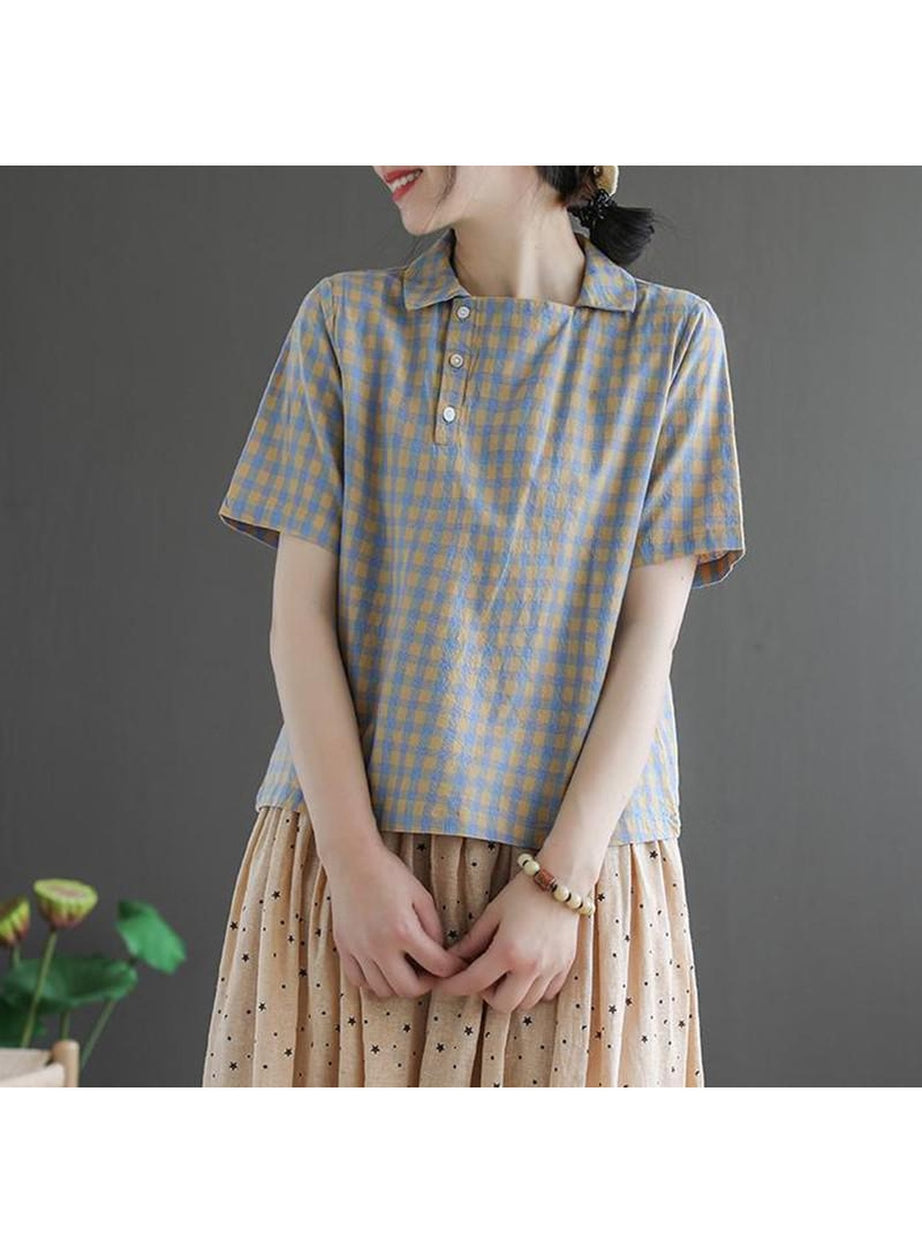 Y2k Preppy Casual Blouses Shirt