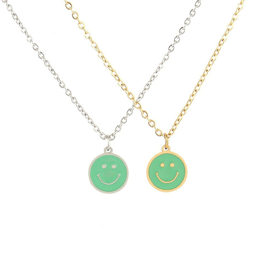 Y2k Preppy Color Smiley Necklace