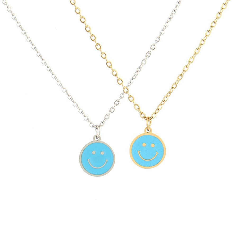 Y2k Preppy Color Smiley Necklace