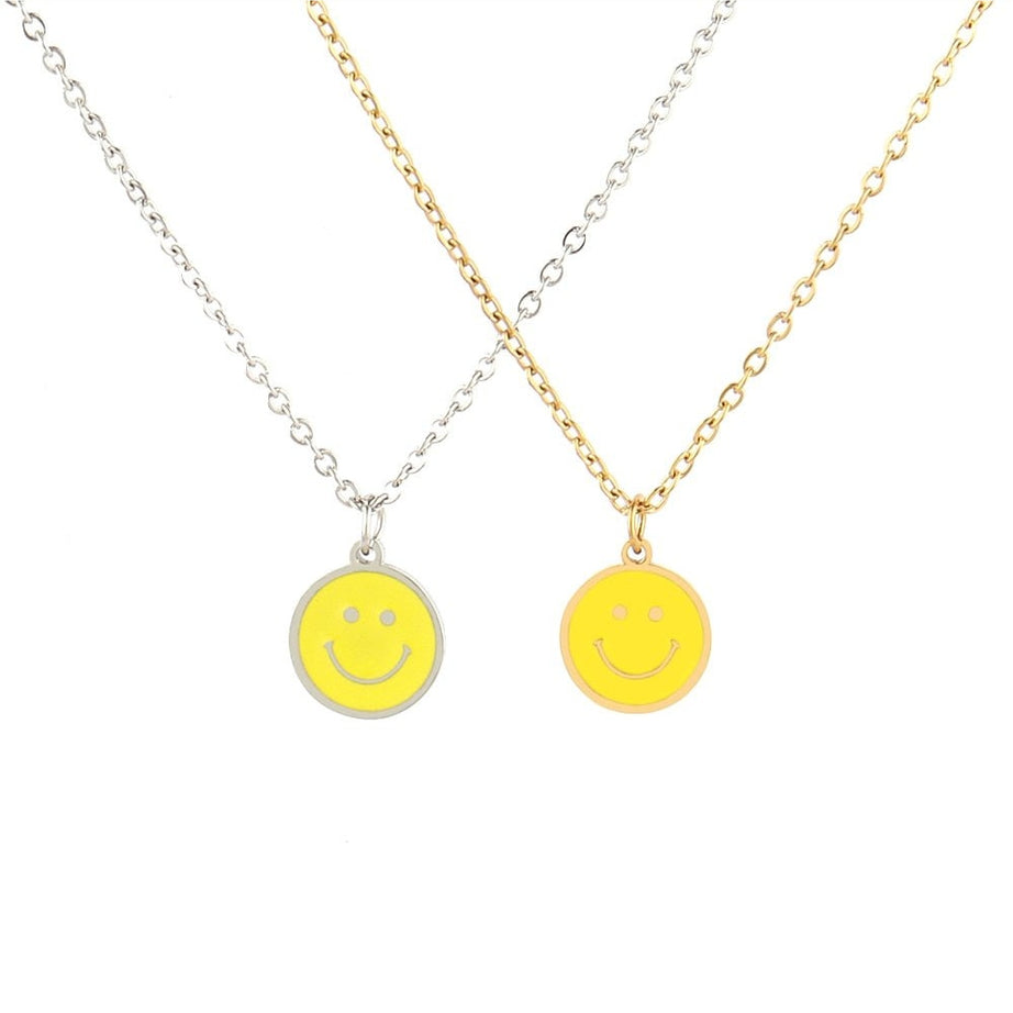 Y2k Preppy Color Smiley Necklace