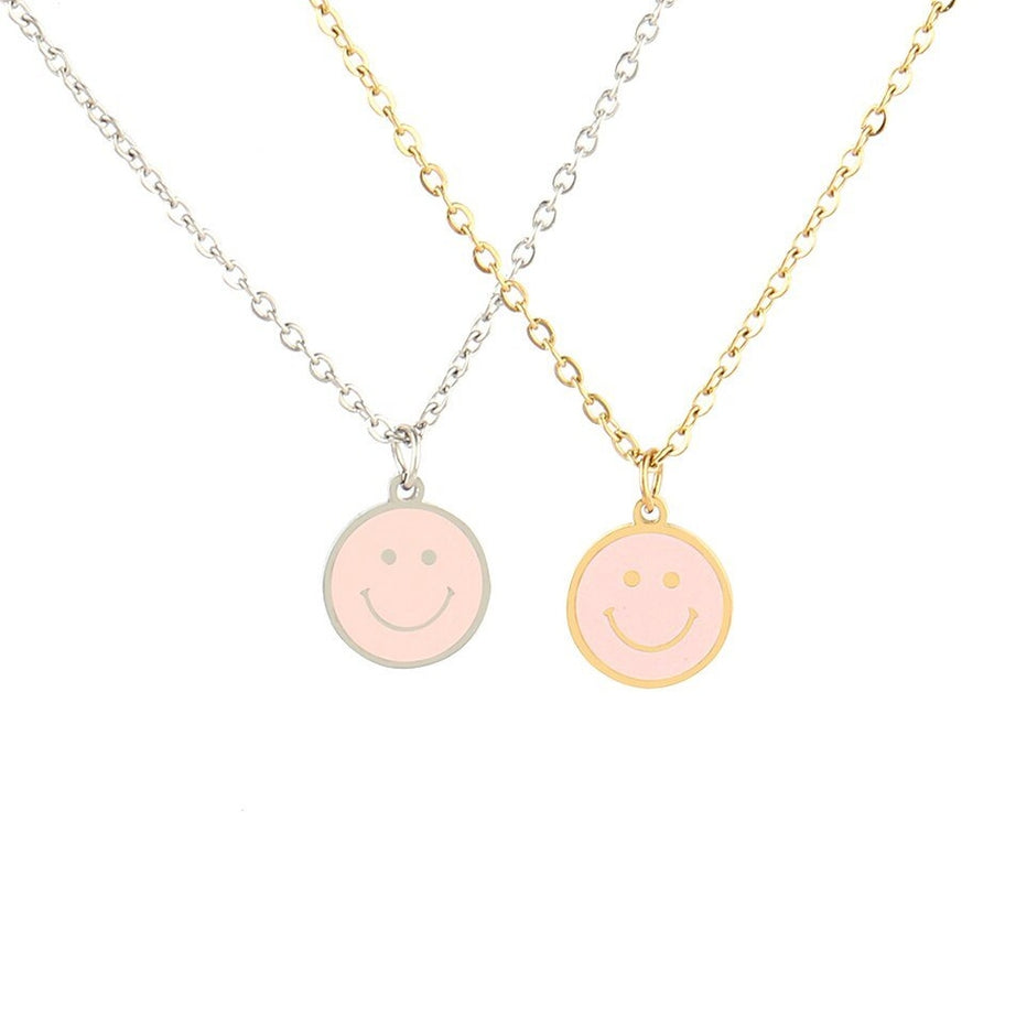 Y2k Preppy Color Smiley Necklace