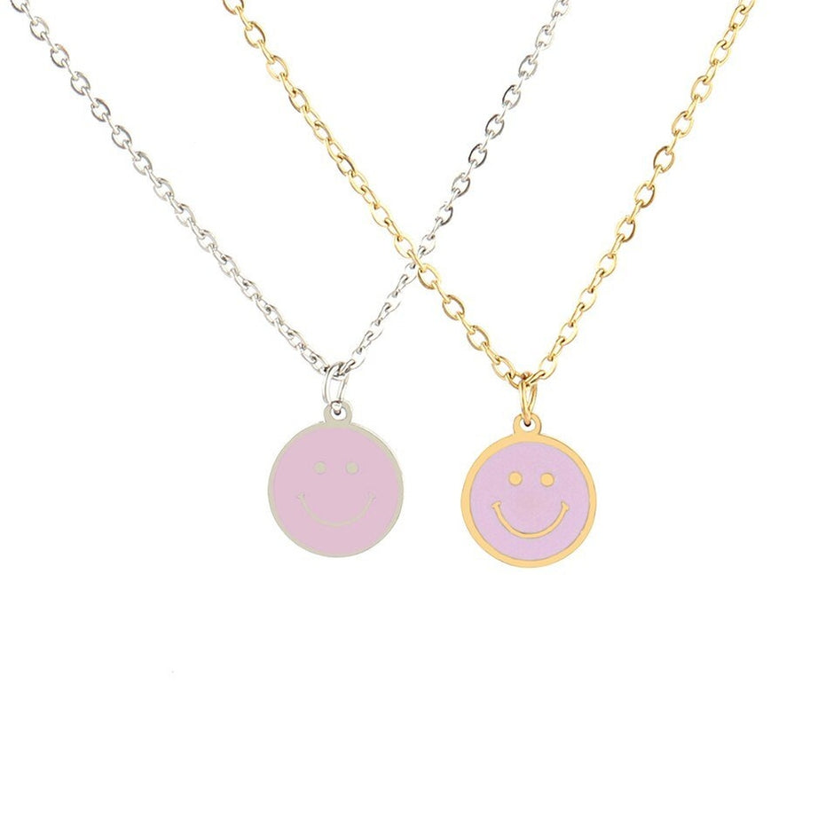 Y2k Preppy Color Smiley Necklace