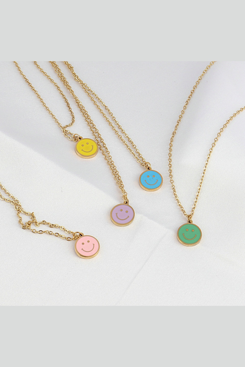 Y2k Preppy Color Smiley Necklace