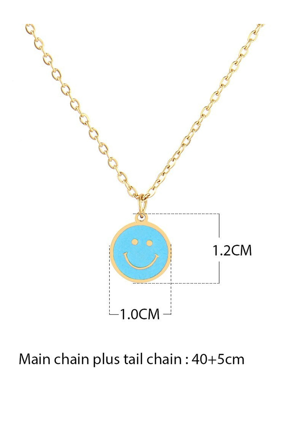 Y2k Preppy Color Smiley Necklace