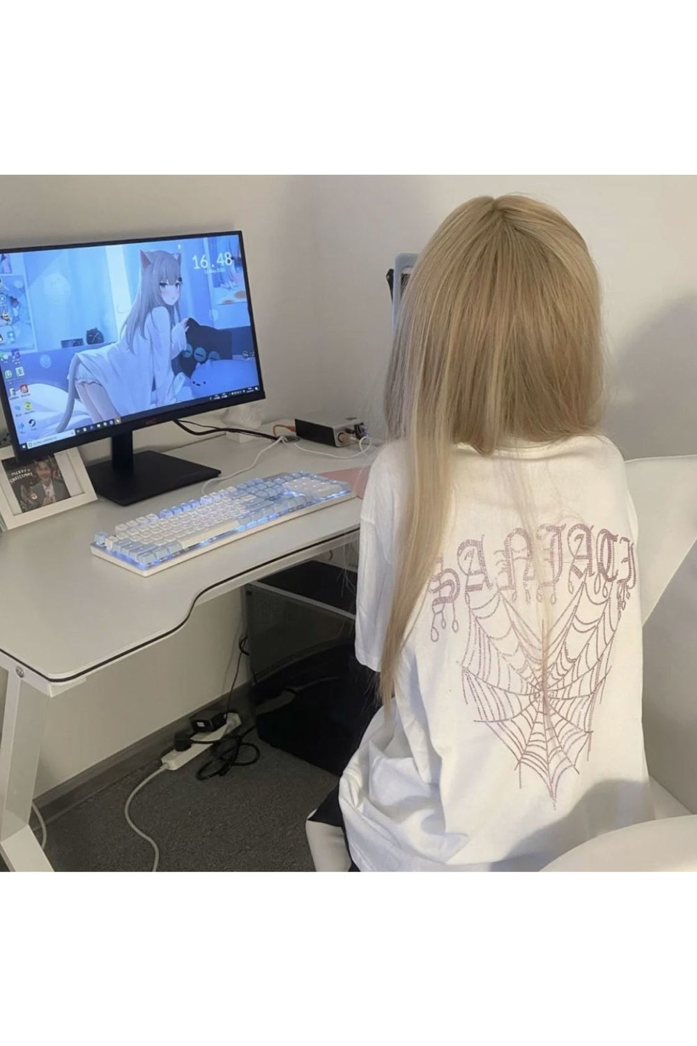 Y2k Preppy Cotton T-shirt