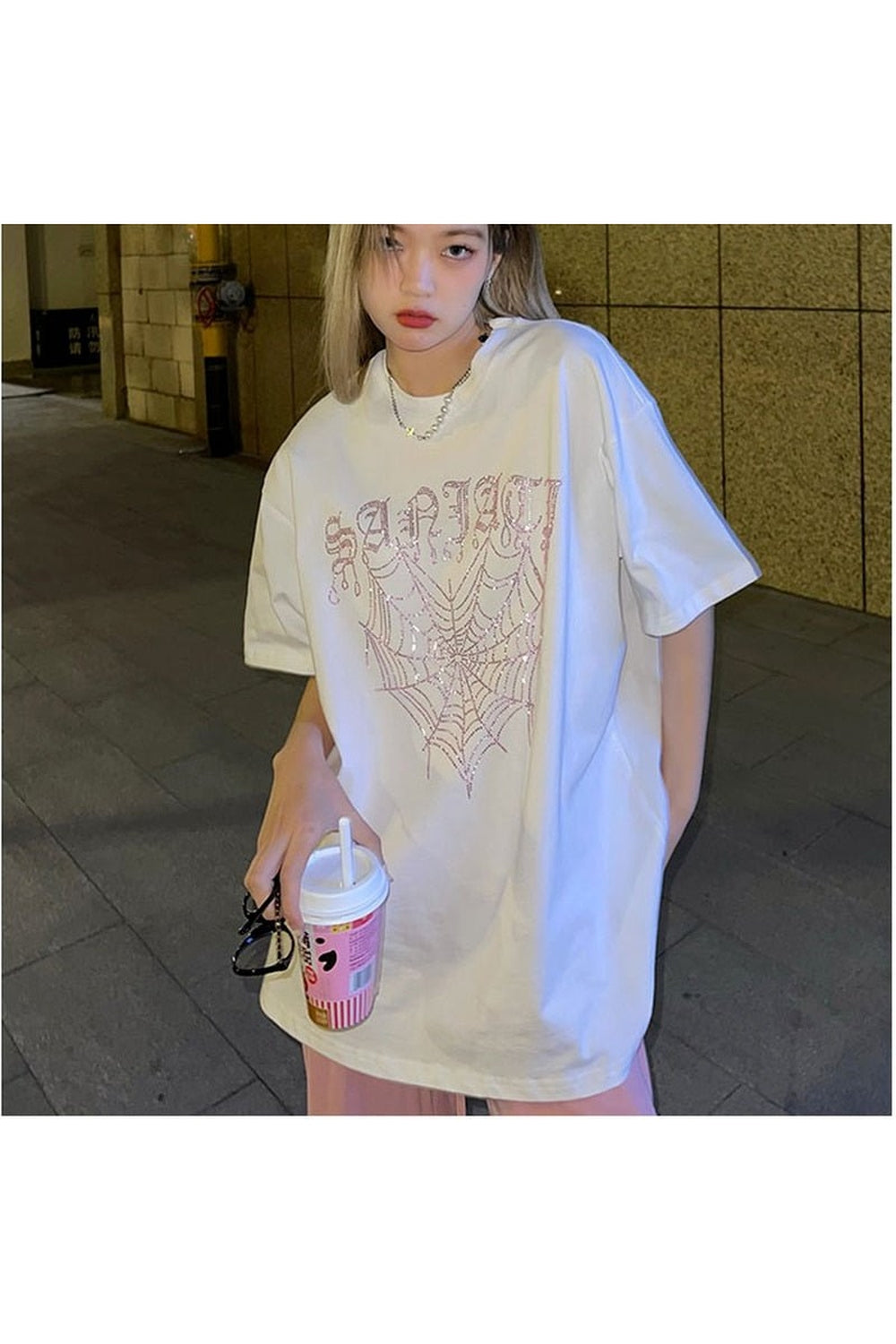 Y2k Preppy Cotton T-shirt