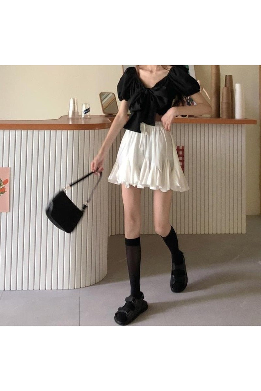 Y2k Preppy Elegant Mini Skirt