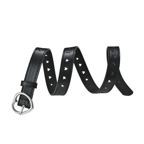 Preppy Heart Shape PU Belt - Belts