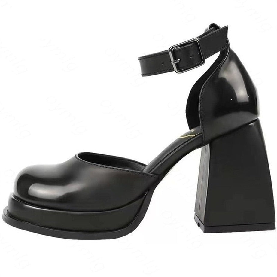 Y2k Preppy High Heel Shoes