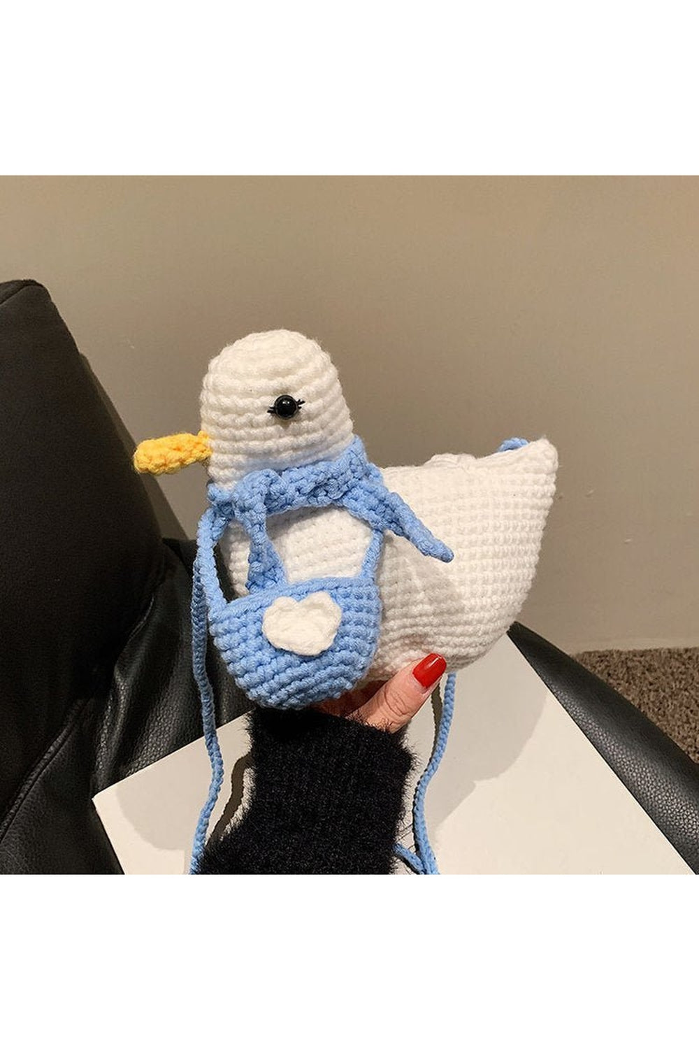 Y2k Preppy Knit Crossbody Bag