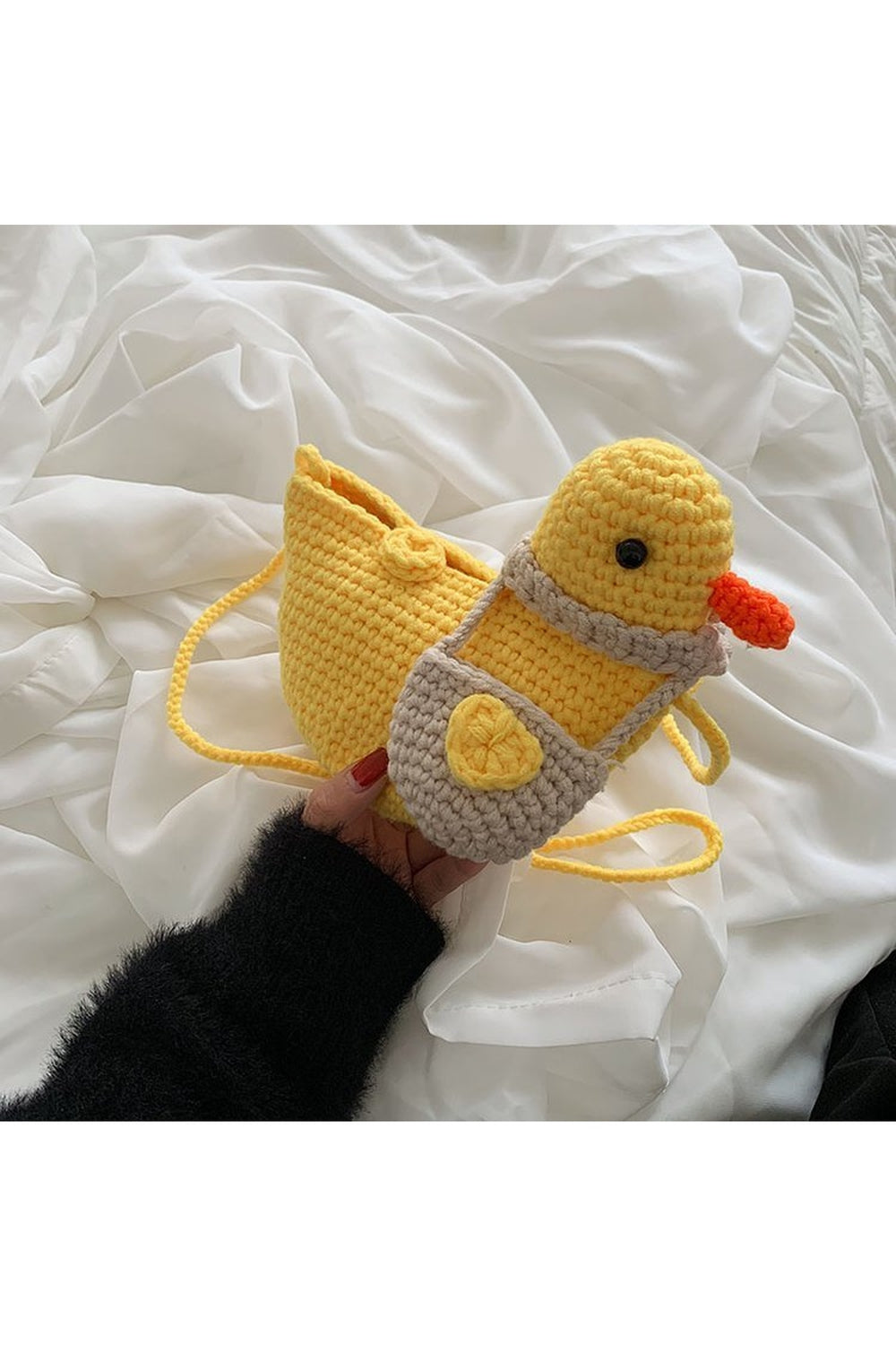 Y2k Preppy Knit Crossbody Bag