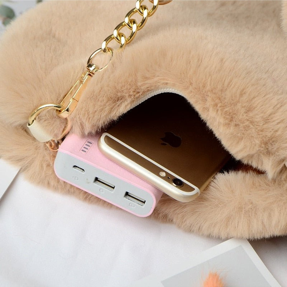 Y2k Preppy Plush Handbag