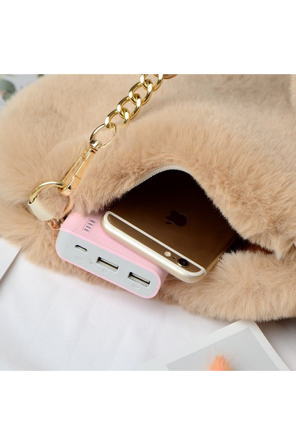 Y2k Preppy Plush Handbag