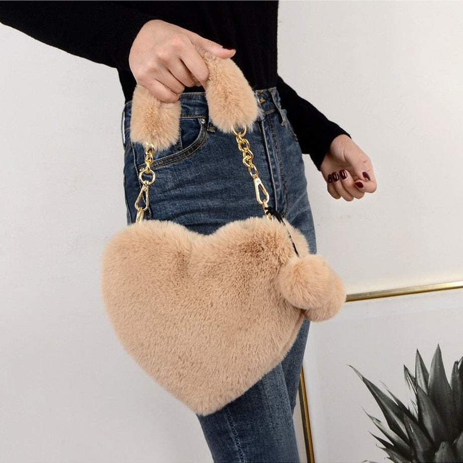 Y2k Preppy Plush Handbag