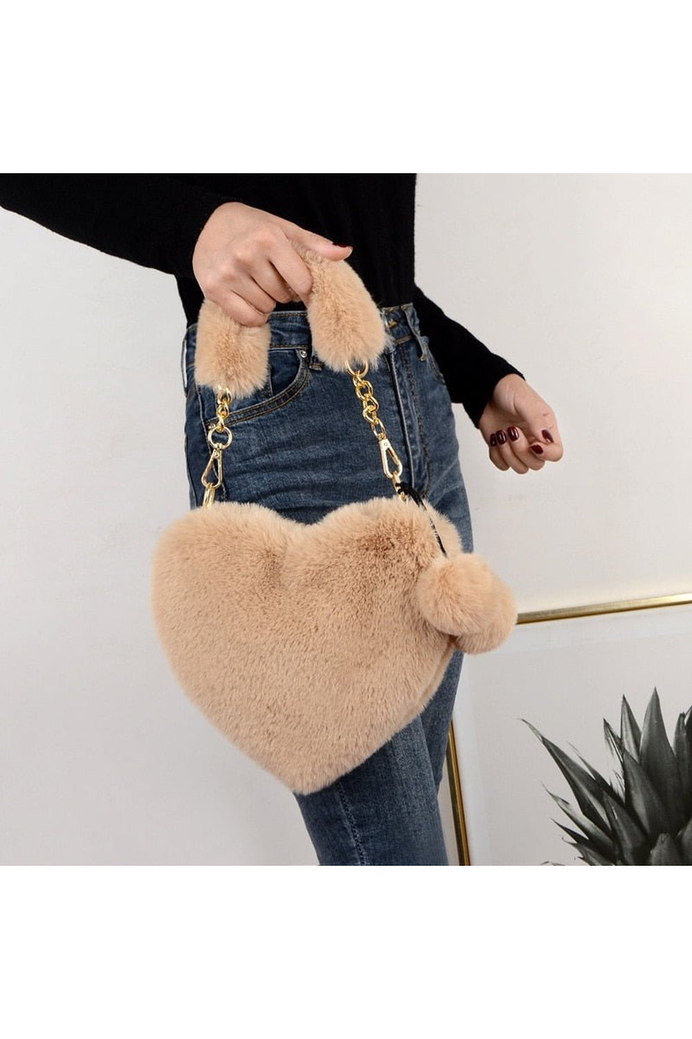 Y2k Preppy Plush Handbag