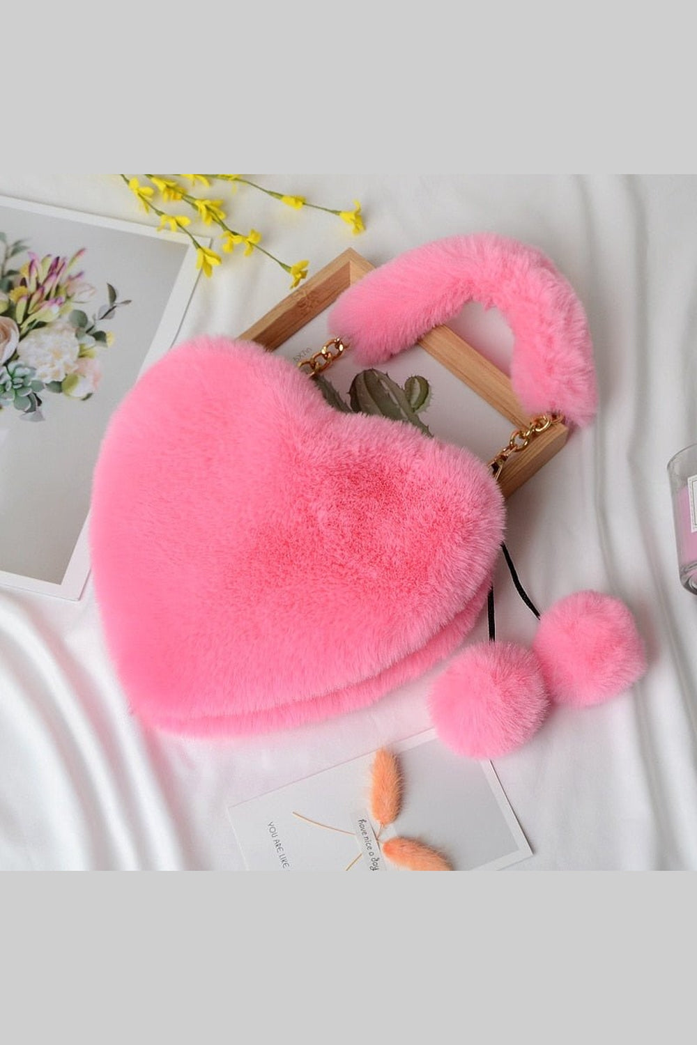 Y2k Preppy Plush Handbag