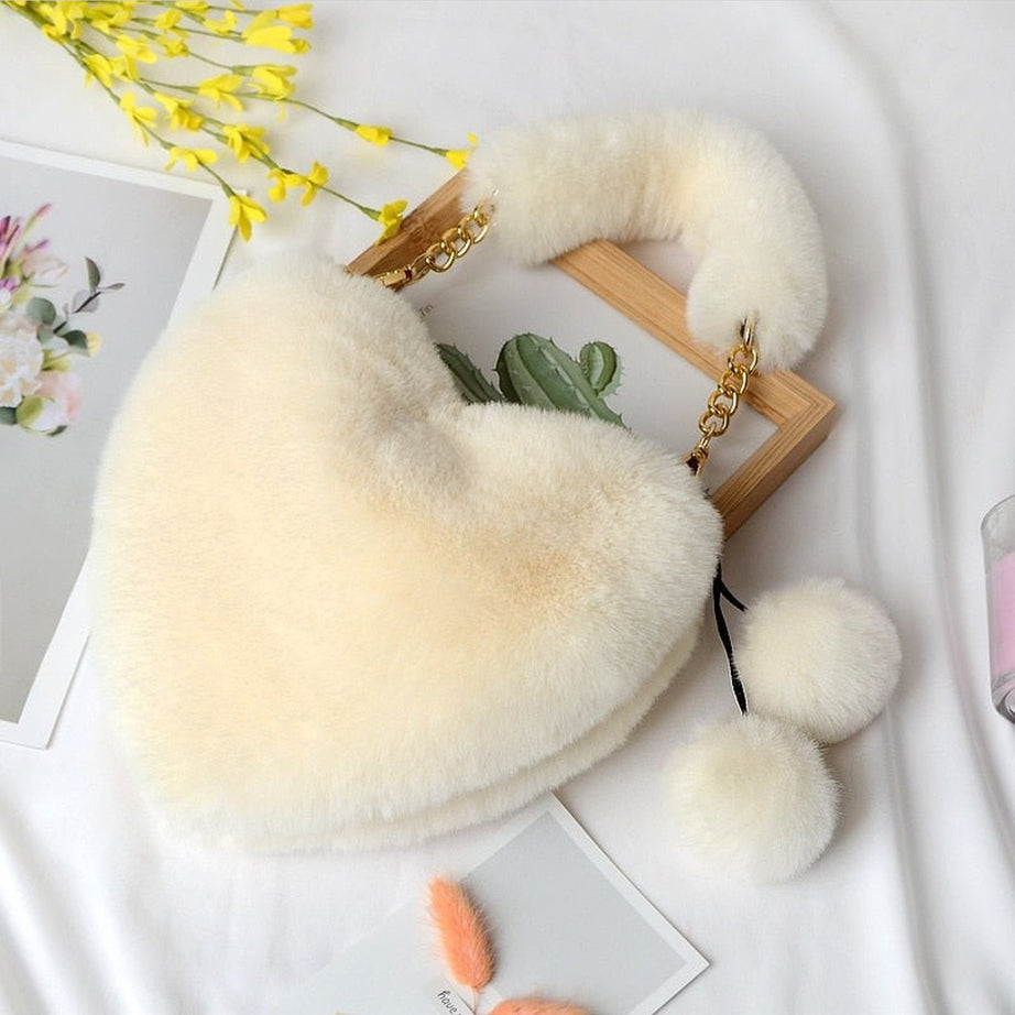 Y2k Preppy Plush Handbag