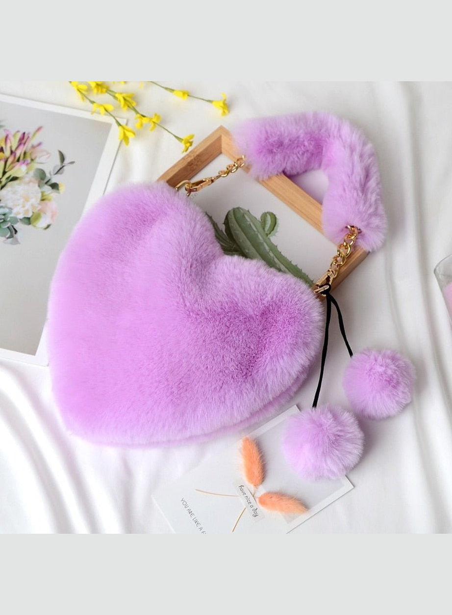 Y2k Preppy Plush Handbag