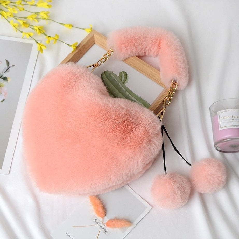 Y2k Preppy Plush Handbag